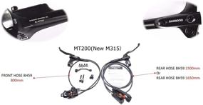 img 2 attached to 🚵 Ultimate Upgrade: JGbike Shimano MT200 MTB Hydraulic Disc Brake Set - Enhance Your Mountain Bike's Performance!