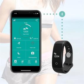 img 1 attached to GoLingYea H30 Fitness Tracker: Waterproof Smart Band with Heart Rate Monitor, Step Counter, and Calorie Counter - Ideal for Kids, Women & Men on Android iPhone