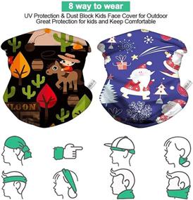 img 3 attached to 👶 Kids Gaiter Mask: Adjustable, Washable & Reusable Neck Gaiter for Effective Kids Face Covering