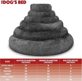 img 1 attached to 🐶 Dogs Bed Calming Donut Dog Bed: The Ultimate Solution for Anxiety Reduction and Sound Sleep (Also Perfect for Cats!)