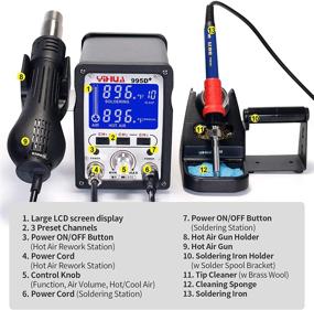 img 3 attached to 🔥 YIHUA 995D Rework Soldering Station: Superior Performance for Precision Work