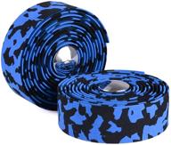 🏻 kingou eva camouflage road bike handlebar tape - 2pcs set logo