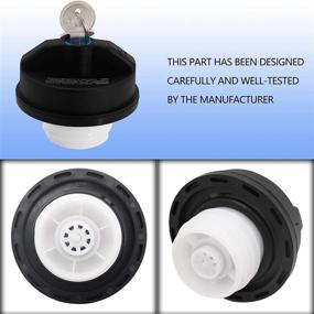 img 1 attached to 🔒 Sikawai Locking Gas Cap 10504 31780 77300-47020 Fuel Tank Filler Cap - Compatible with Toyota 4Runner, Camry, FJ Cruiser, Tundra, Sequoia, Nissan Frontier, Altima, Armada, Chevy Impala, Malibu, and More