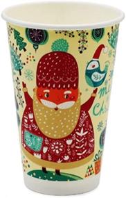 img 1 attached to 🎄 Premium Christmas Cups: Disposable Coffee and Tea Cup, 16oz, Pack of 21