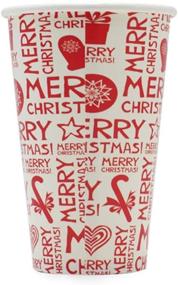 img 2 attached to 🎄 Premium Christmas Cups: Disposable Coffee and Tea Cup, 16oz, Pack of 21