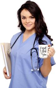 img 2 attached to 🤣 Hilarious Nurse Week Gag Gift: 'I Will Stab You' Coffee Mug - Perfect for Nursing Graduation and Birthdays! Find Cute Cups for Nurses and Coffee Lovers!