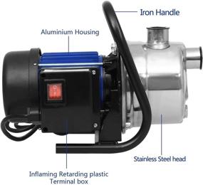 img 3 attached to 💦 Efficient Homdox 1.6HP Stainless Shallow Well Pump: Ideal for Boosting Home Garden Water Transport and Irrigation