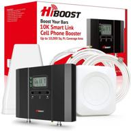 📶 hiboost cell phone signal booster for home with smartphone app, coverage up to 10,000 sq ft, all major us carriers – at&t, verizon, t-mobile, sprint & more, fcc approved logo