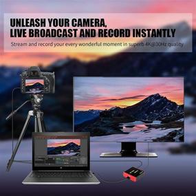 img 1 attached to Улучшенная карта захвата игр 4K для записи видео высокого качества и прямой трансляции - HDMI USB3.0 игровая карта захвата для Switch PS5/4/3 Xbox Will U DSLR, с нулевым временным запаздыванием