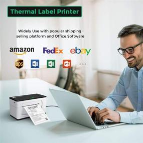 img 3 attached to 🖨️ MUNBYN Thermal Shipping Label Printer - High-Speed USB Direct Setup for 4x6 Mail Postage Labels - Ideal for Businesses, eBay, Amazon, FedEx, UPS, Shopify, USP