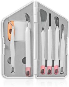 img 4 attached to 🔧 Essential 7-Piece Craft Weeding Tools Set - Complete Vinyl Weeding Kit with Box by SWISSELITE