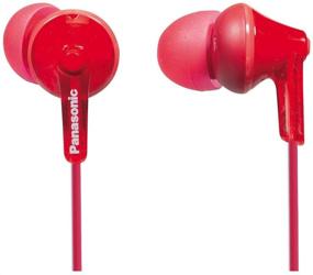 img 1 attached to 🎧 Red Panasonic RP-HJE125E-R Wired Earphones - Optimal for Enhanced Performance