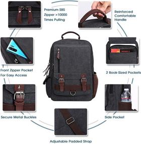 img 2 attached to WOWBOX Backpack Shoulder Crossbody Messenger Laptop Accessories