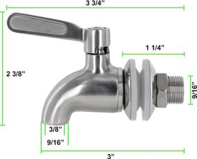 img 1 attached to 🚰 Stainless Steel Replacement Dispenser for EST3316 - Upgraded Style