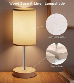 img 3 attached to Modern LED Bedside Table Lamp with USB Port, Touch Control and Adjustable Height for Bedroom - Dimmable Nightstand and Desk Lamp with Brightness Base for Living Room