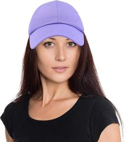 img 3 attached to 🧢 DALIX Women's Cap Adjustable Hat: 100% Cotton in Black, White, Gold, Lavender, Blue, Pink, Lime Green, and Hot Pink