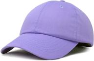 🧢 dalix women's cap adjustable hat: 100% cotton in black, white, gold, lavender, blue, pink, lime green, and hot pink logo