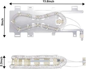 img 3 attached to Комплект для замены сушильных машин высокого качества: нагревательный элемент 8544771, термический предохранитель 279973, предохранитель 3392519 и термостат 279816 - совместим с Maytag, Kenmore и прочими.