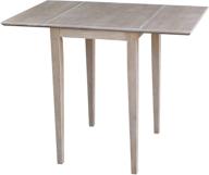 🌾 небольшой стол с тауко-серыми обмытыми листьями от international concepts логотип