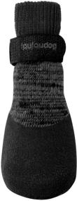 img 2 attached to 🐾 FouFou Dog 82539 2017 Rubber Dipped Socks - X-Small, Black: Superior Paw Protection for Small Dogs