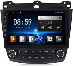 img 3 attached to Android 10.0 Car Radio IPS Touch Screen for Honda Accord 7 2003-2007 - Enhanced Car Stereo GPS Navigation and Multimedia System
