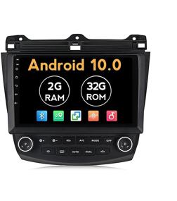 img 4 attached to Android 10.0 Car Radio IPS Touch Screen for Honda Accord 7 2003-2007 - Enhanced Car Stereo GPS Navigation and Multimedia System