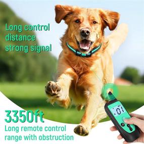 img 2 attached to 🐶 Uysocr Dog Training Collar: Remote Control, Waterproof, 3350Ft Range, 3 Training Modes for Large, Medium, and Small Dogs