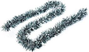 img 2 attached to 🎄 Alonsoo 3Pcs x 6.6ft Christmas Tinsel Garland - Shiny Silver Decorations for Christmas Tree, Home Party & Ceiling Hanging