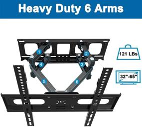 img 1 attached to 📺 Maximize Your Viewing Experience with the Full Motion TV Wall Mount Bracket