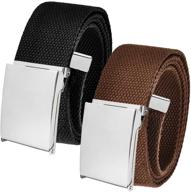 💎 polished silver adjustable buckle belt: sleek and stylish accessory logo