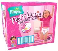 👧 pampers advanced trainers for girls - 66-count, promoting comfort and learning logo