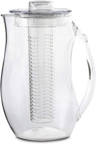 img 3 attached to 🍹 Shatterproof Large Fruit Infuser Water Pitcher - 93 Oz Jug for Iced Tea, Juice, Beverages - BPA Free