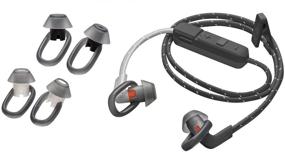 img 1 attached to 🎧 Black/Grey Plantronics BackBeat FIT 300 Wireless Sport Earbuds - Sweatproof Headphones