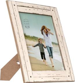 img 3 attached to 🖼️ PRINZ Homestead Distressed Wood Picture Frame in White, 8x10, 8-inch by 10-inch