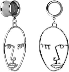 img 4 attached to Stainless Women's Jewelry in Body Jewelry - KUBOOZ Stretcher Piercing Pendant