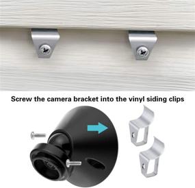 img 3 attached to 📷 Securely Mount Blink Cameras with Vinyl Siding Mount Clips - Weatherproof Stainless Steel Hooks for XT2 Camera Home Security System (10 Pack)