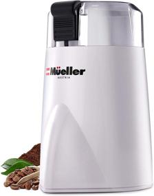 img 1 attached to Mueller HyperGrind Precision Electric Spice/Coffee Grinder - Large Grinding ☕ Capacity, HD Motor - Ideal for Spices, Herbs, Nuts, Grains - White