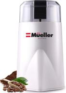 mueller hypergrind precision electric spice/coffee grinder - large grinding ☕ capacity, hd motor - ideal for spices, herbs, nuts, grains - white logo