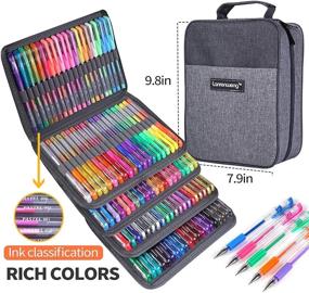 img 2 attached to 🖌️ 240 Pack Gel Pens Set - 120 Colored Gel Pens with 120 Refills | Fine Tip Glitter Gel Pens for Coloring Books, Drawing, Crafts, Scrapbooking, and Bullet Journaling | Ideal for Kids and Adults