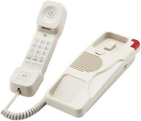 img 2 attached to KerLiTar K-036 Waterproof Corded Trimline Phone - 📞 Wall Mountable Landline Telephone for Hotel, Home, Bathroom (Beige)