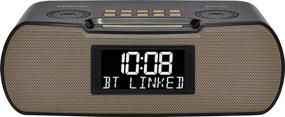 img 2 attached to 📻 Sangean RCR-20 FM-RDS (RBDS) AM/Bluetooth/Aux-in/USB Phone Charging Digital Tuning Clock Radio with Battery Backup (Gray/Gold): Enhance Your Listening Experience!