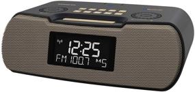 img 4 attached to 📻 Sangean RCR-20 FM-RDS (RBDS) AM/Bluetooth/Aux-in/USB Phone Charging Digital Tuning Clock Radio with Battery Backup (Gray/Gold): Enhance Your Listening Experience!