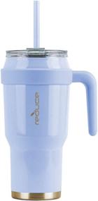 img 4 attached to Glacier 40 oz Stainless Steel Tumbler Mug with Handle - Dishwasher Safe, BPA Free - Sweat Proof, Keeps Drinks Cold up to 34 Hours - Opaque Gloss Finish