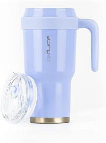 img 3 attached to Glacier 40 oz Stainless Steel Tumbler Mug with Handle - Dishwasher Safe, BPA Free - Sweat Proof, Keeps Drinks Cold up to 34 Hours - Opaque Gloss Finish