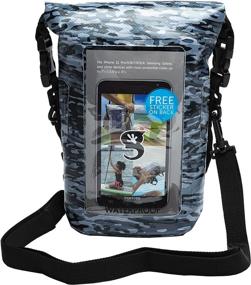 img 4 attached to Geckobrands Waterproof Phone Tote Geckoflage Sports & Fitness