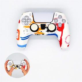 img 4 attached to 🎮 Enhance Your Gaming Experience with LoMas PS5 Controller Skins – Fantasy Edition: Joystick Silicone Cover, Anti Slip Design, Free Odor, Ps5 Thumb Grips Included!