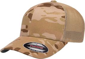 img 4 attached to Flexfit Mens Trucker Mesh Multicam Outdoor Recreation in Climbing
