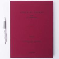 📔 ahzoa pencil, 50-page photo album for 100 photos, burgundy, 7.9 x 10.7 inches logo