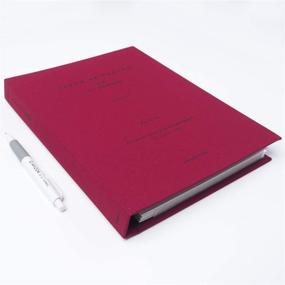 img 3 attached to 📔 AHZOA Pencil, 50-Page Photo Album for 100 Photos, Burgundy, 7.9 x 10.7 Inches