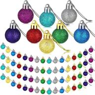 christmas multicolor decorations shatterproof miniature logo